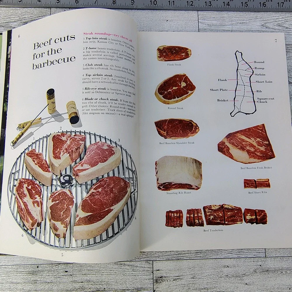 Better Homes and Gardens Barbecue Book Cookbook 1967 2nd Print HC VERY GOOD‎